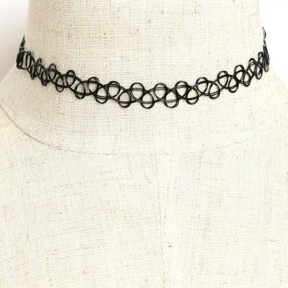 Black Tatoo Chocker Necklace